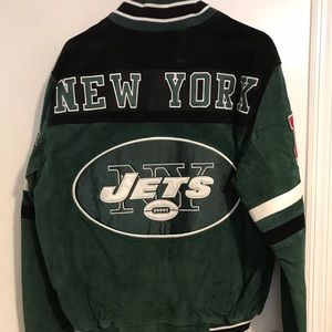 Jets NFL suede winter jacket. Worn only once